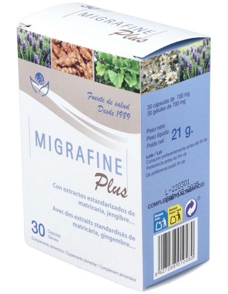 Migrafine Plus 30Cap. de Bioserum