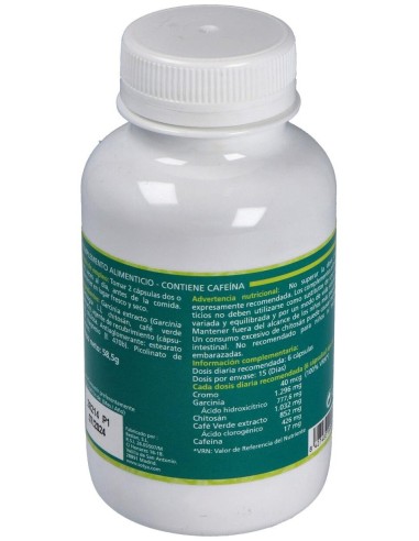 Café Verde Con Garcinia+Chitosán+Cromo 650Mg Cáps. 90U de Sotya