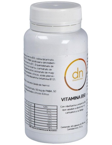 Vitamina B50Complex 60Vcap. de Direct Nutrition