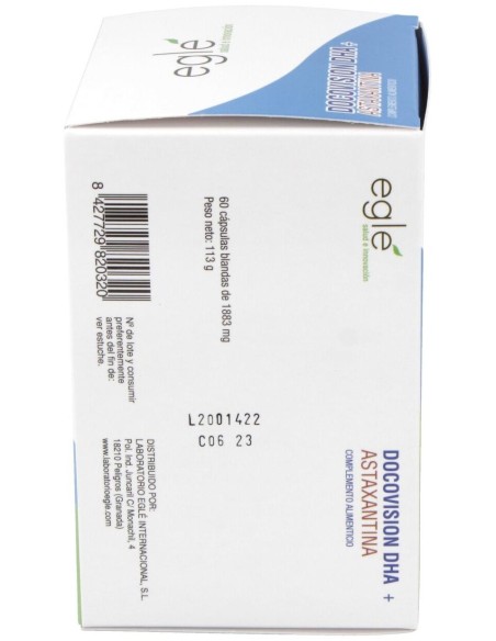 Docovision Dha Astaxantina 60 de Egle