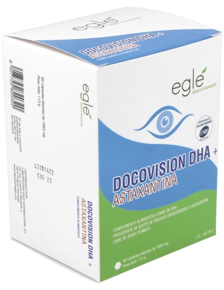 Docovision Dha + Astaxantina 60Cap. de Egle