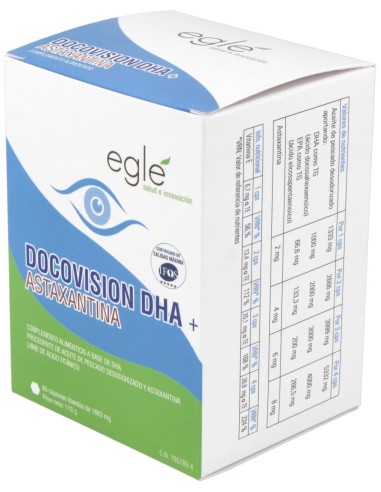 Docovision Dha Astaxantina 60 de Egle