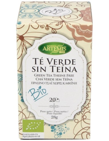 Té Verde Sin Teína Bio 28 g  de Artemis Bio