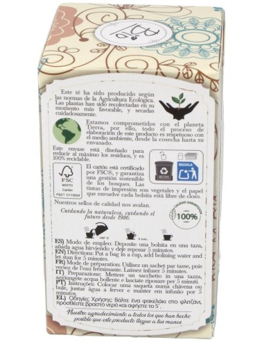 Té Verde Sin Teína Bio 28 g  de Artemis Bio