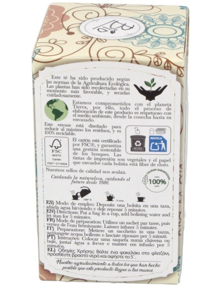 Té Verde Sin Teína Bio 28 g  de Artemis Bio