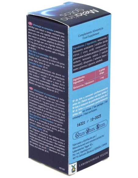 melatina gotas 30 ml.