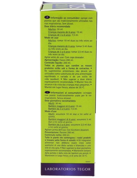 Tosaliv Jarabe 200 Ml.  de Tegor