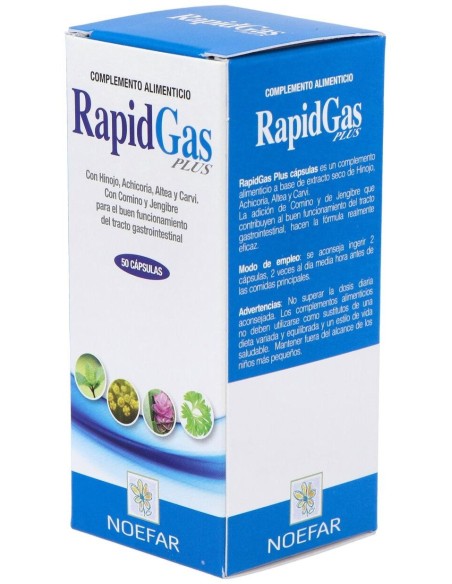 Rapidgas Plus 50Cap. de Noefar
