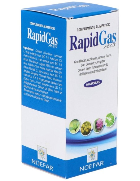 Rapidgas Plus 50Cap. de Noefar