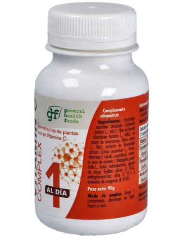 Vitamina C complex natural 1 g 90 comprimidos GHF