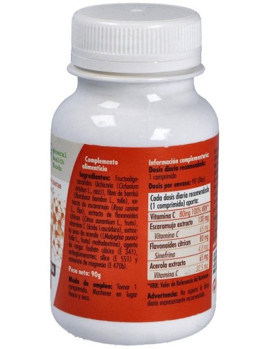 Vitamina C complex natural 1 g 90 comprimidos GHF