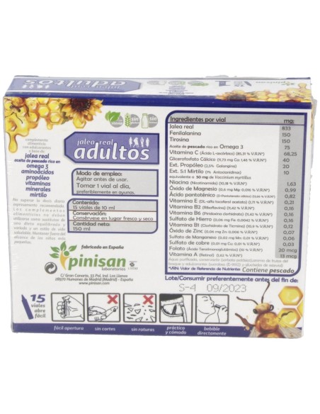 Jalea Real Adultos 15Viales de Pinisan