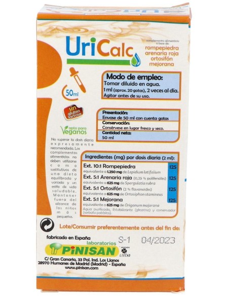 Uricalc 50Ml. de Pinisan
