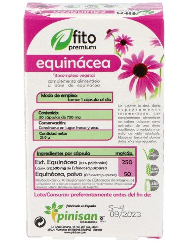 Fito Premium Echinacea 30Cap. de Pinisan