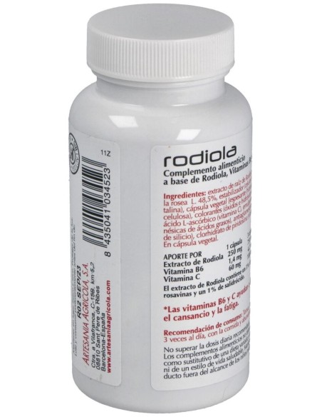 Rodiola Plantis 60 Cap. de Artesania