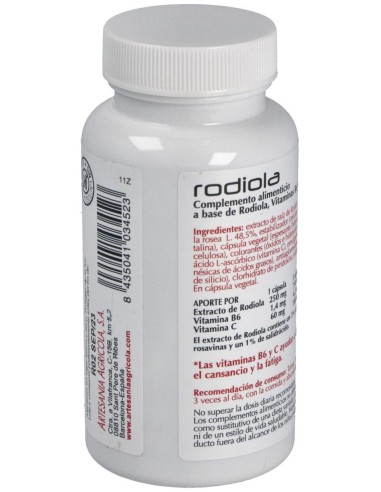 Rodiola Plantis 60 Cap. de Artesania