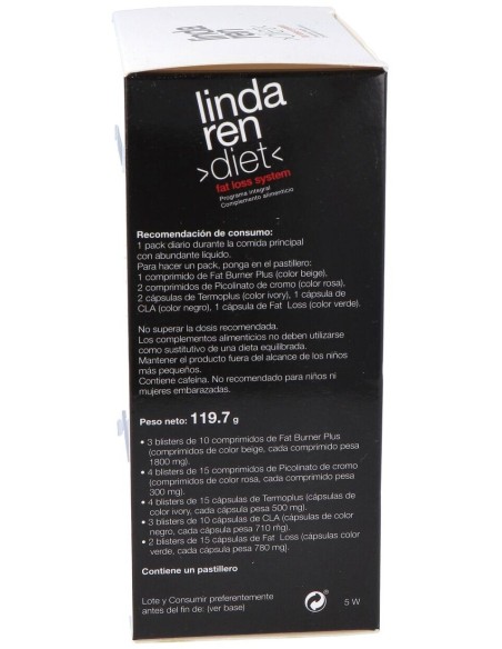 Fat Loss Lindaren Diet 30Packs de Artesania