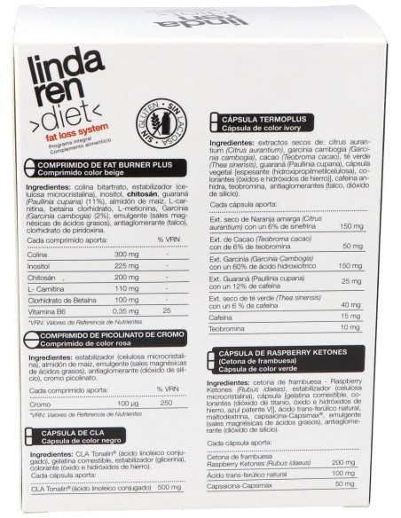 Fat Loss Lindaren Diet 30Packs de Artesania