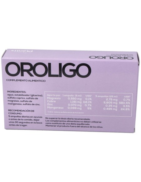 Oroligo (Cu-Mg-Mn-Zn) 20 Amp. de Artesania