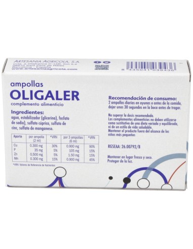 Oligaler 20 Amp. de Artesania