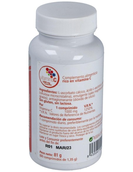 Vit C Plantis 60 Comp 1000 Mg de Artesania