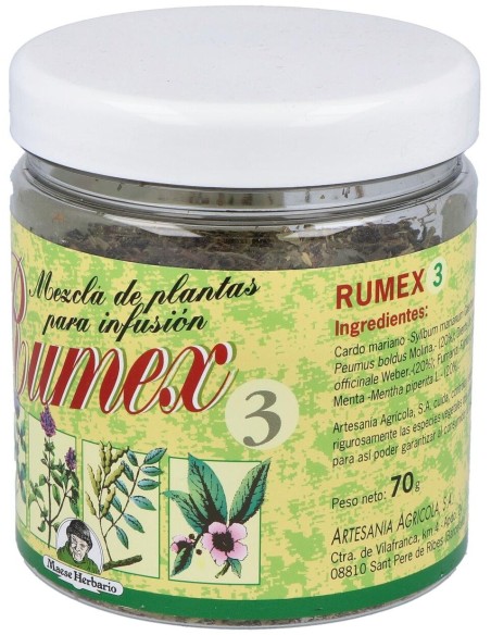 Rumex 3 Hepatico Bote 70 G de Artesania