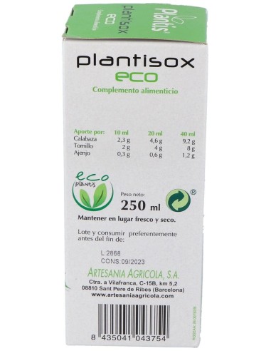 Plantisox Eco Lombrices 250 Ml de Artesania