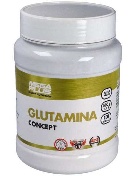Glutamina Concept 500Gr. de Mega Plus