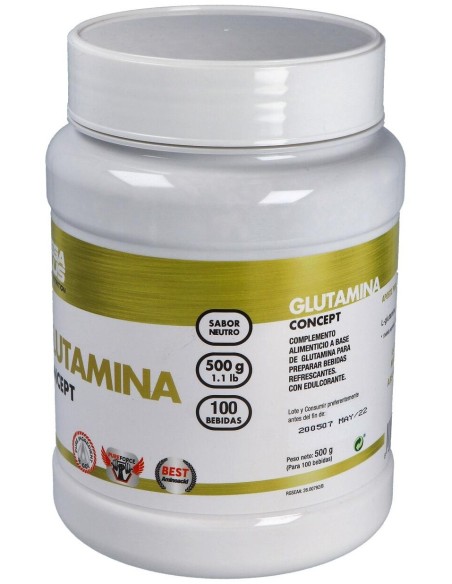 Glutamina Concept 500Gr. de Mega Plus