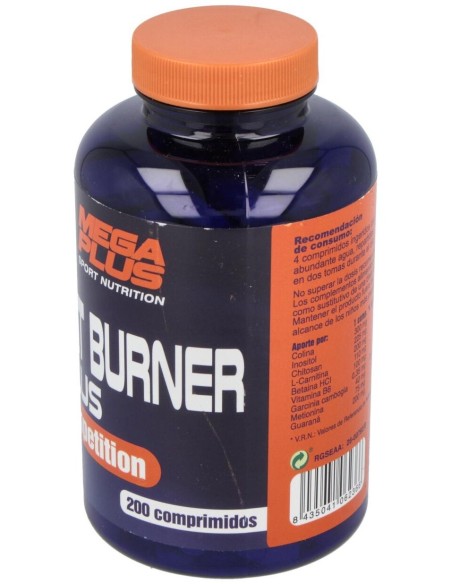 Fat Burner Plus 200Comp. De 1,8Gr de Mega Plus