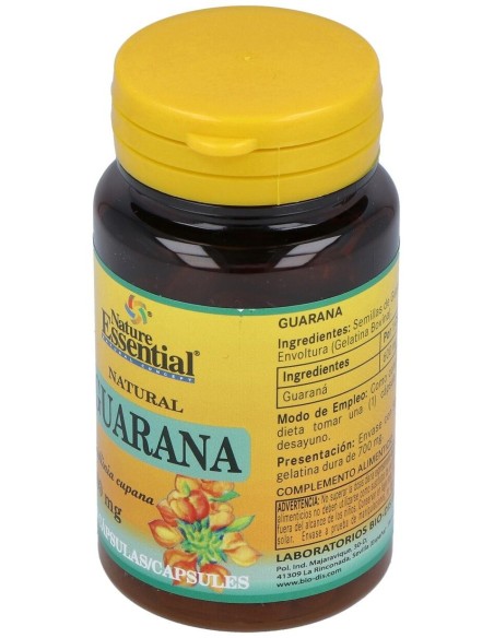Guarana 600Mg. 50Cap. de Nature Essential