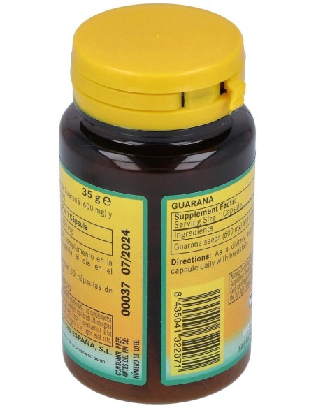 Guarana 600Mg. 50Cap. de Nature Essential