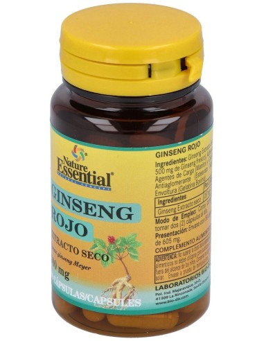 Ginseng Rojo 500Mg. 50Cap. de Nature Essential