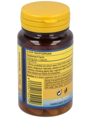 Griffonia 500Mg (5-Htp)+ Magnesio+Vit. B6 60Comp. de Nature Essential