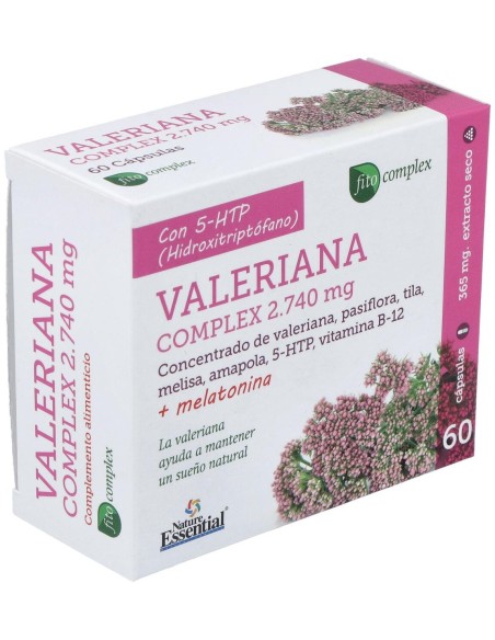 Valeriana Complex 2740 mg. 60 Capsulas de Nature Essential