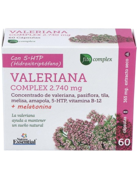 Valeriana Complex 2740 mg. 60 Capsulas de Nature Essential