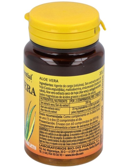 Aloe Vera 2000Mg. Con Sen 60Comp. de Nature Essential