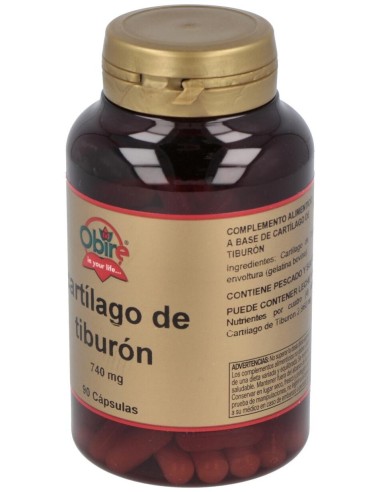 Cartilago De Tiburon 740Mg. 90Cap. de Obire