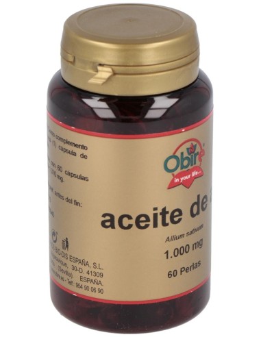 Garlic Oil (Ajo) 60Perlas de Obire