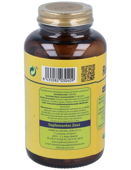 Reishi (Ganovital) 600Mg. 180Cap. de Zeus