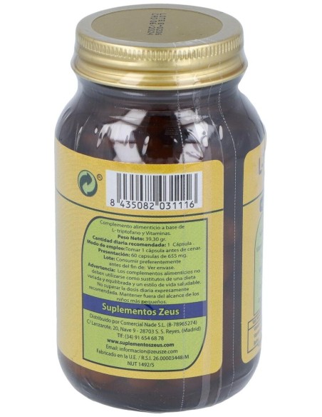 L-Triptofano-Ze 60Cap. de Zeus
