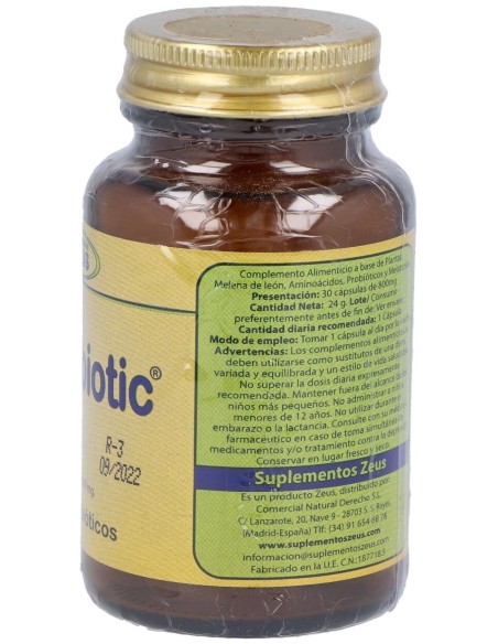 Psico + Bac (Psicobiotic - Depre Bac) 30 Cápsulas  Zeus