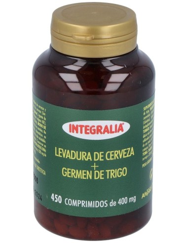 Levadura De Cerveza+Germen De Trigo 450Comp. de Integralia