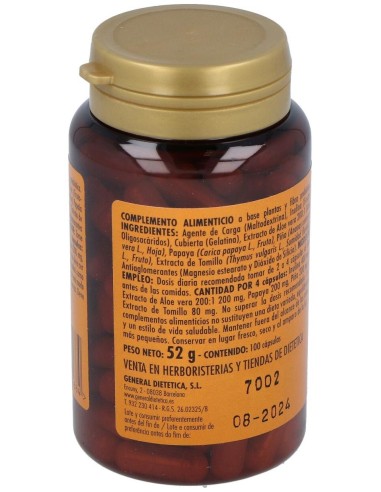 Aloe Vera Plus 100Cap. de Integralia