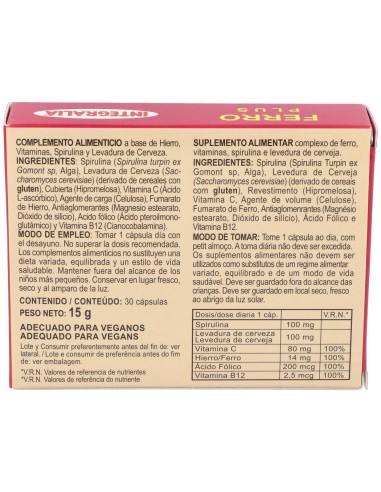 Ferro Plus 30Cap. de Integralia