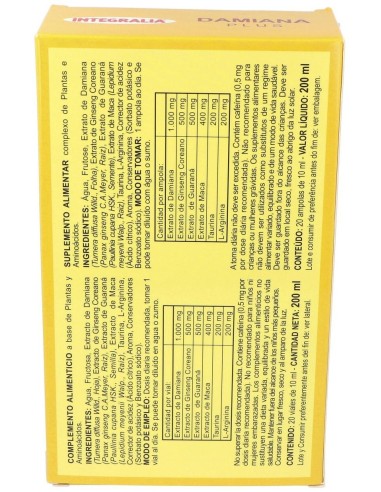 Damiana Plus 20Viales de Integralia