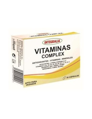 Vitaminas Complex 30Cap. de Integralia