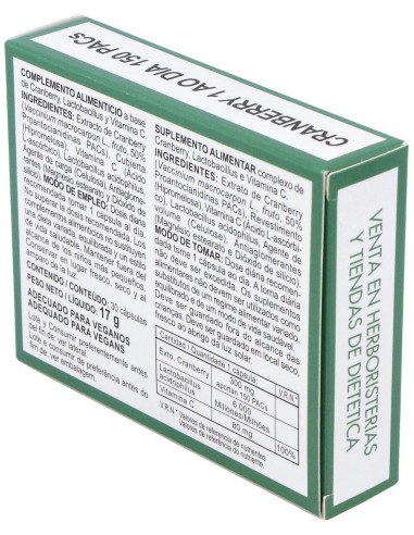 Cranberry 1 Al Dia 150Pacs 30Cap. de Integralia