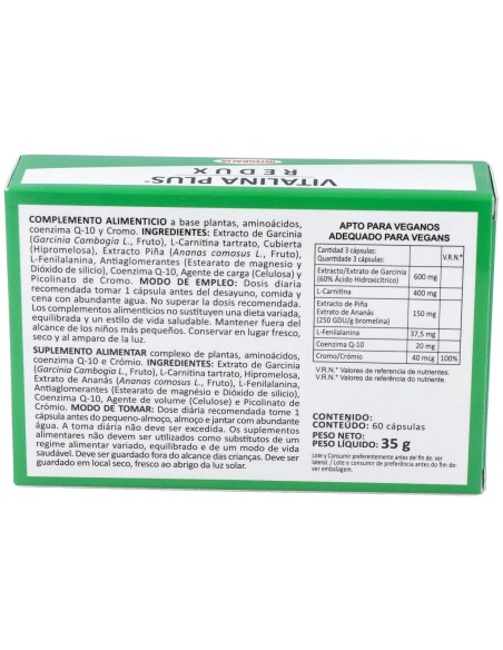 Vitalina Plus Redux 60Cap. de Integralia
