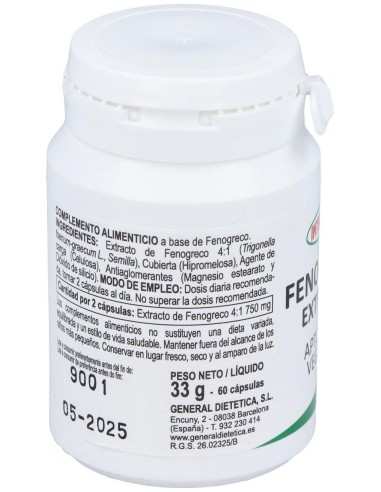 Fenogreco Extracto 60Cap. de Integralia